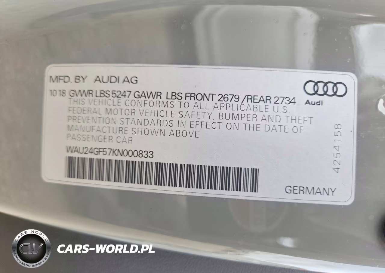 2019 Audi S5 Prestige VIN:WAU24GF57KN000833 - 12