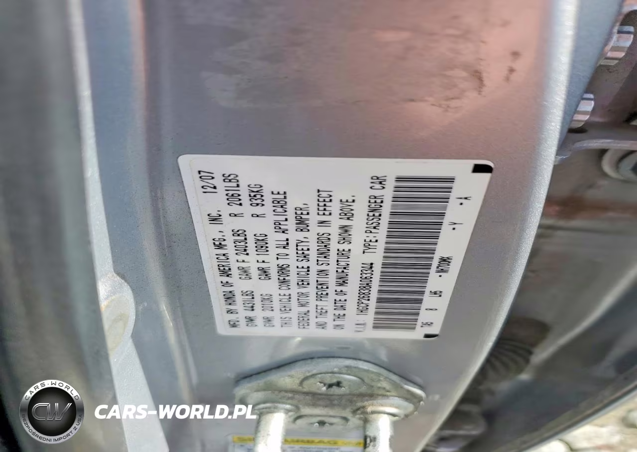 2008 Honda Accord Exl VIN:1HGCP26838A063344 - 12