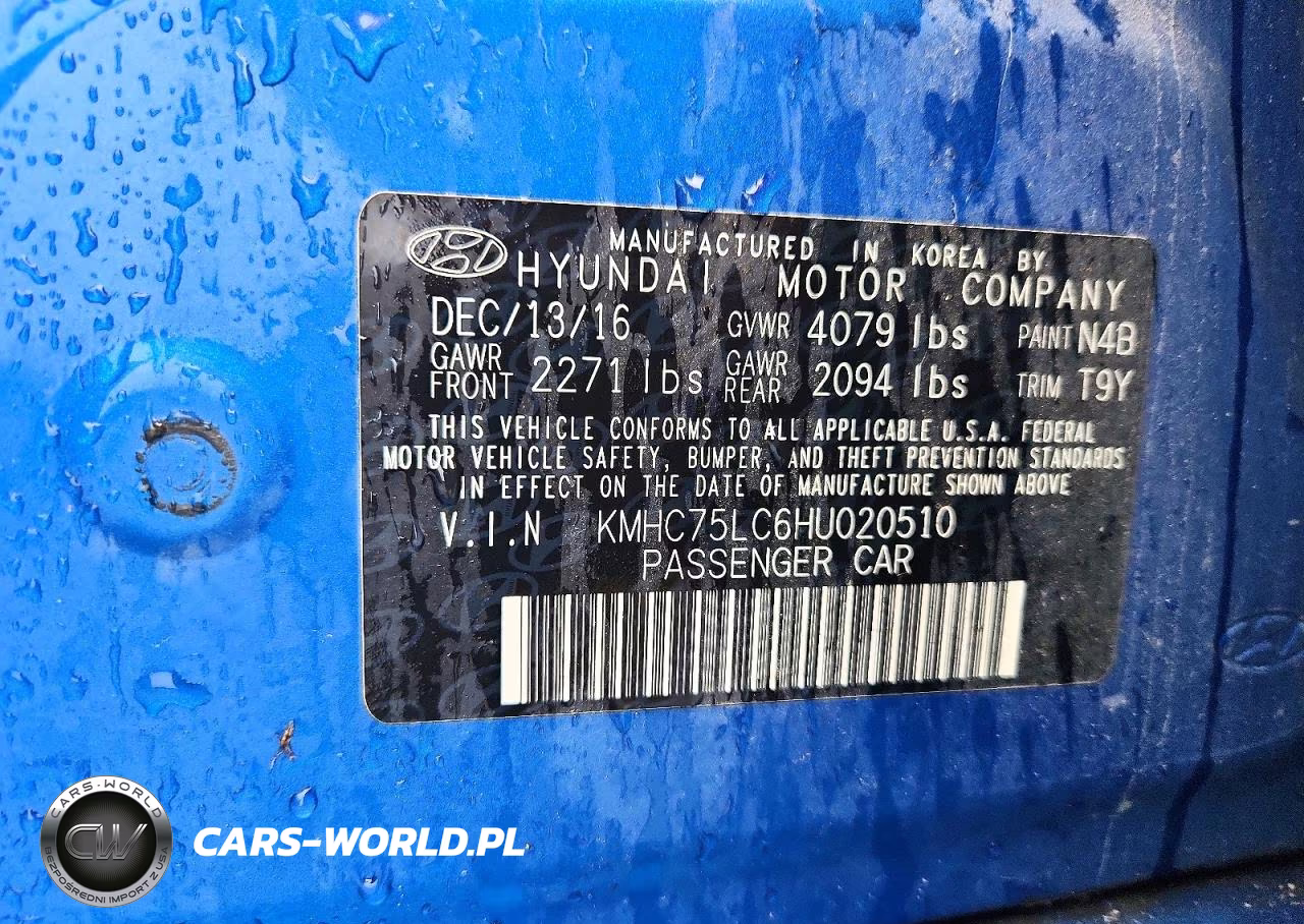 2017 Hyundai Ioniq Sel VIN:KMHC75LC6HU020510 - 13