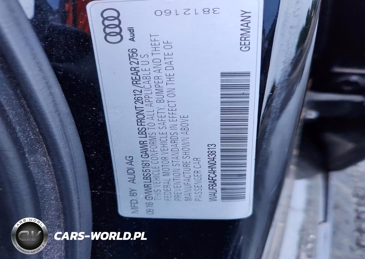 2017 Audi A6 Premium VIN:WAUF8AFC4HN043813 - 12