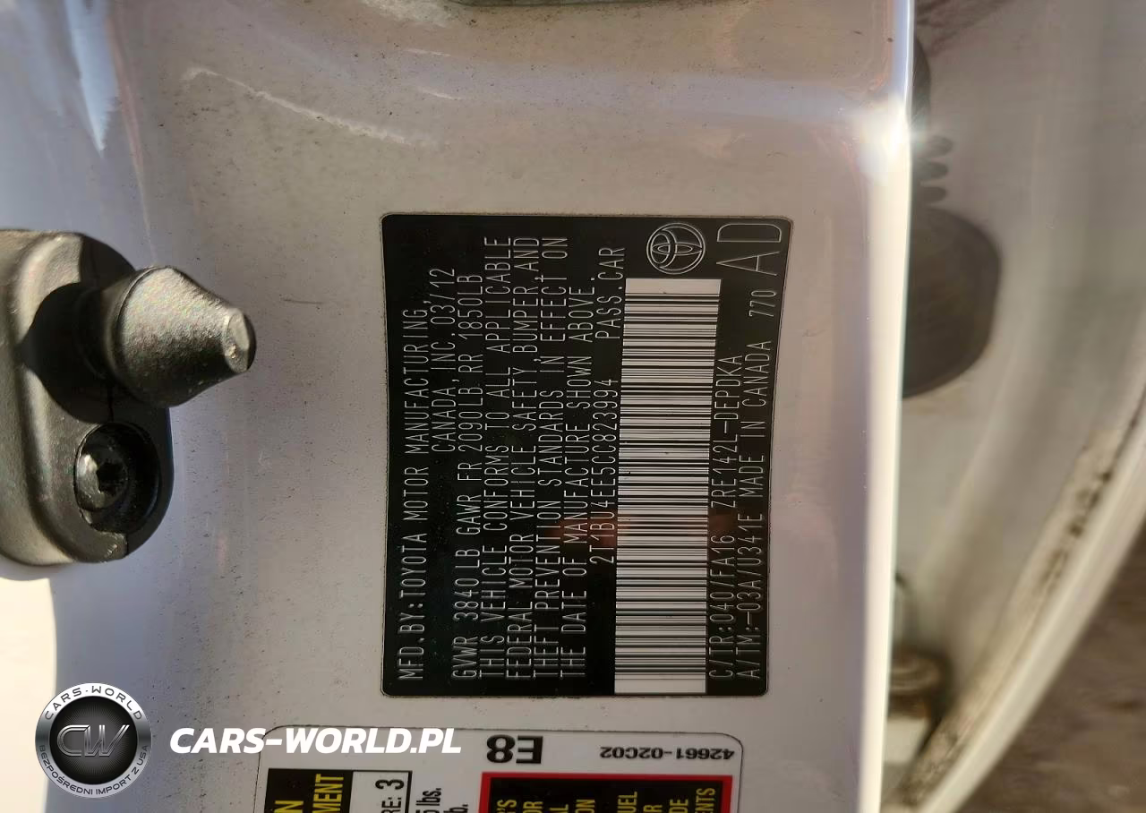 2012 Toyota Corolla L VIN:2T1BU4EE5CC823994 - 12