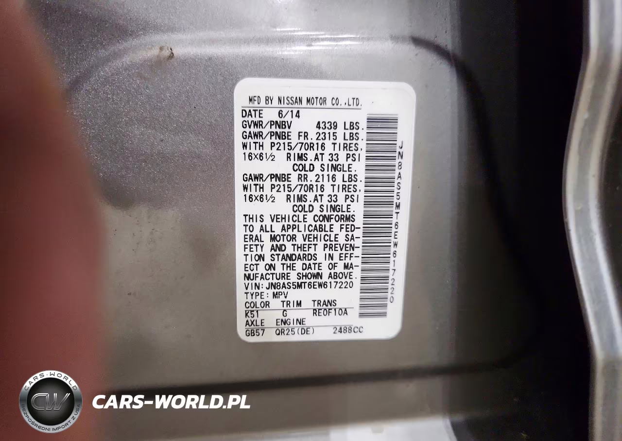 2014 Nissan Rogue Select S VIN:JN8AS5MT6EW617220 - 13