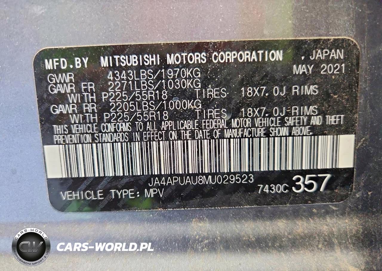 2021 Mitsubishi Outlander Sport Es VIN:JA4APUAU8MU029523 - 14