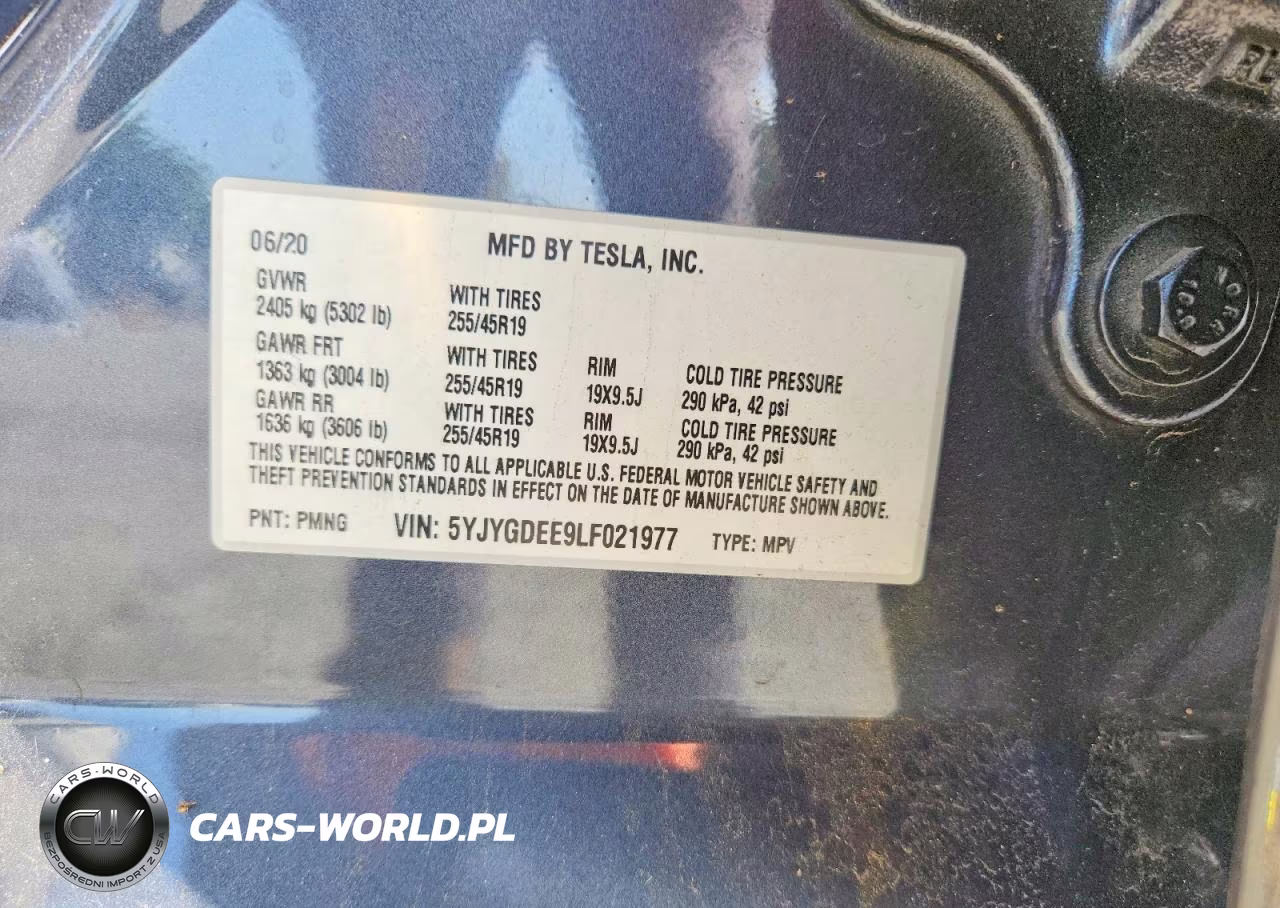 2020 Tesla Model Y VIN:5YJYGDEE9LF021977 - 12