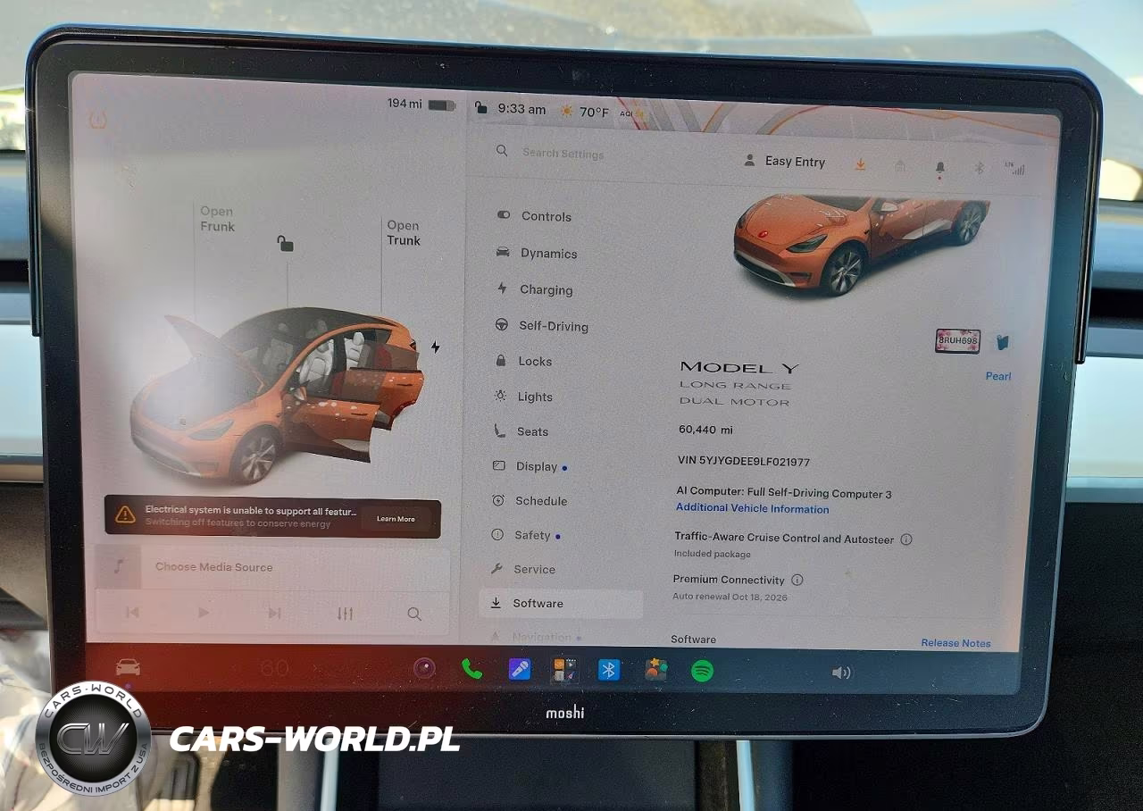 2020 Tesla Model Y VIN:5YJYGDEE9LF021977 - 9