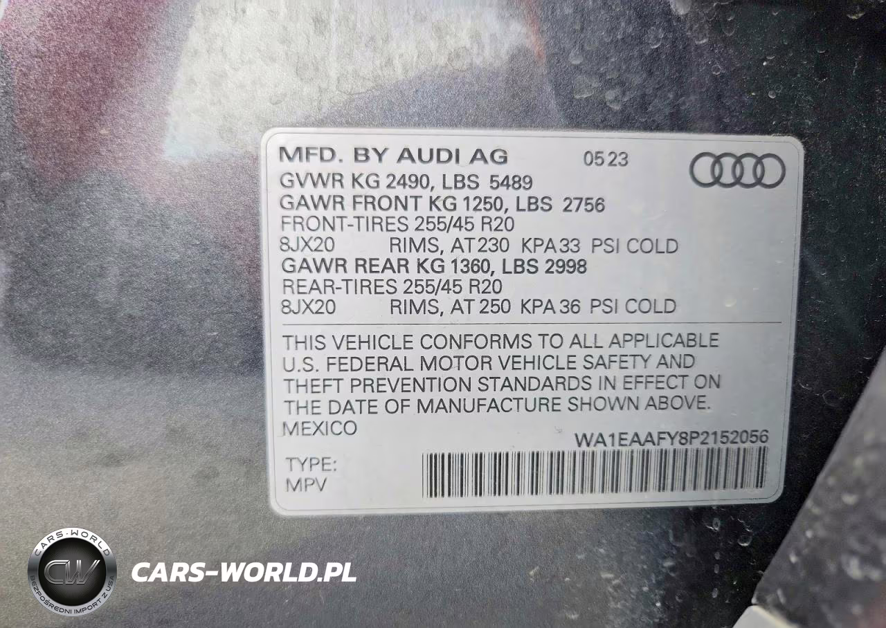 2023 Audi Q5 Premium Plus 45 VIN:WA1EAAFY8P2152056 - 14