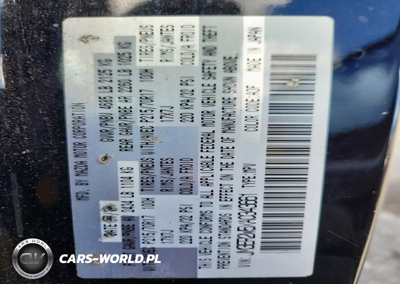 2010 Mazda Cx-7 VIN:JM3ER2W5XA0343661 - 13