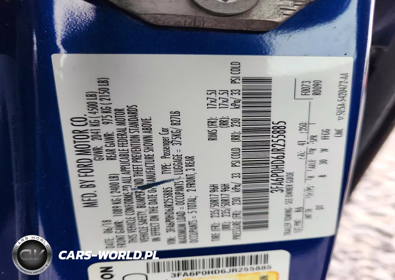 2018 Ford Fusion Se VIN:3FA6P0HD6JR255885 - 12