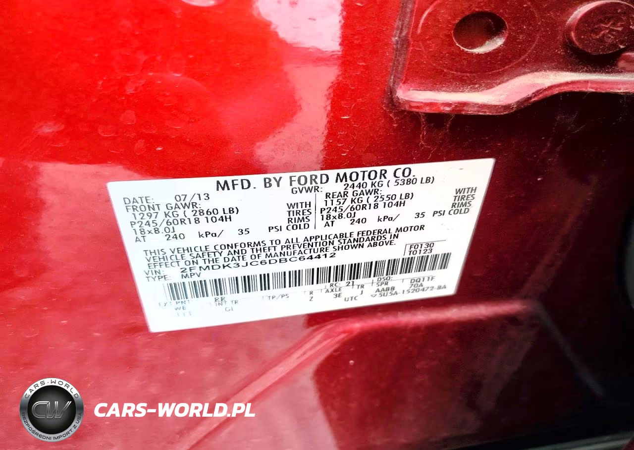 2013 Ford Edge Sel VIN:2FMDK3JC6DBC64412 - 13