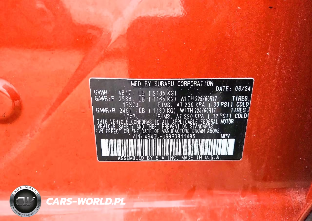 2024 Subaru Crosstrek Wilderness VIN:4S4GUHU69R3811495 - 13