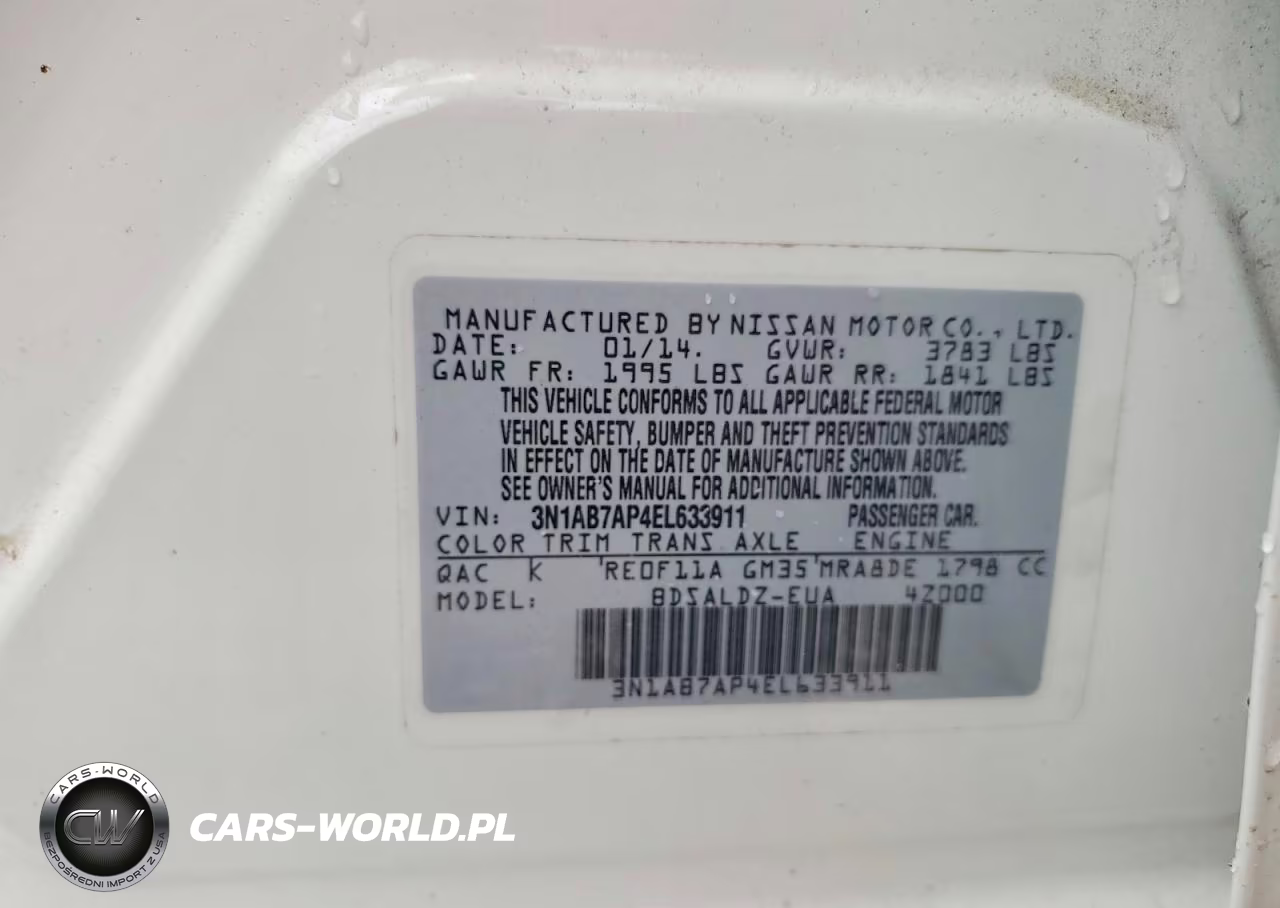 2014 Nissan Sentra Sv VIN:3N1AB7AP4EL633911 - 12