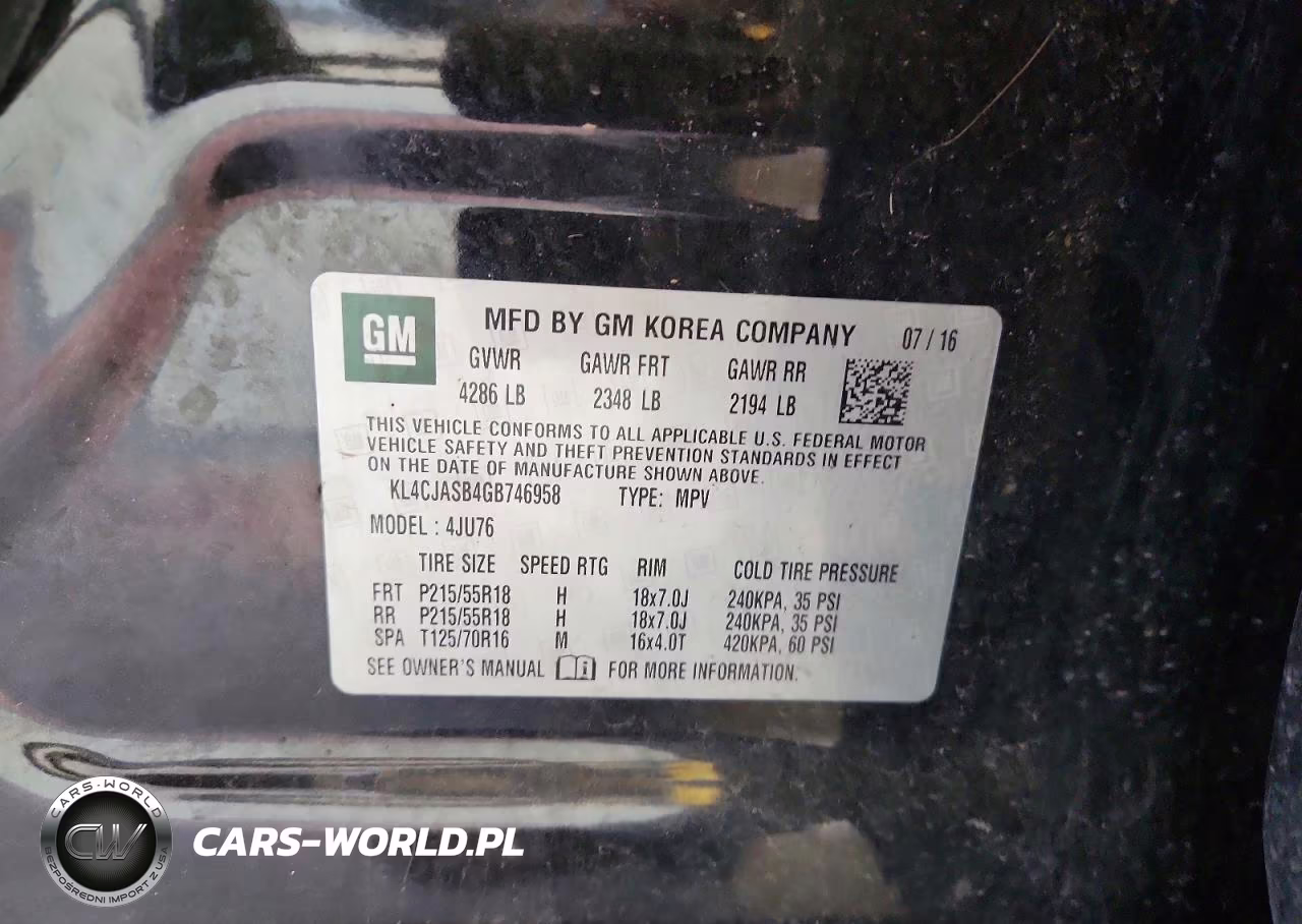 2016 Buick Encore VIN:KL4CJASB4GB746958 - 12