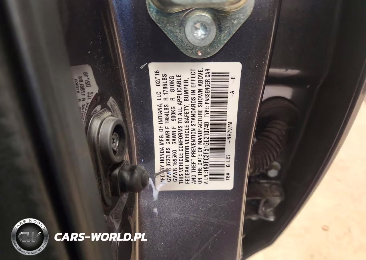 2016 Honda Civic Lx VIN:19XFC2F51GE210740 - 12