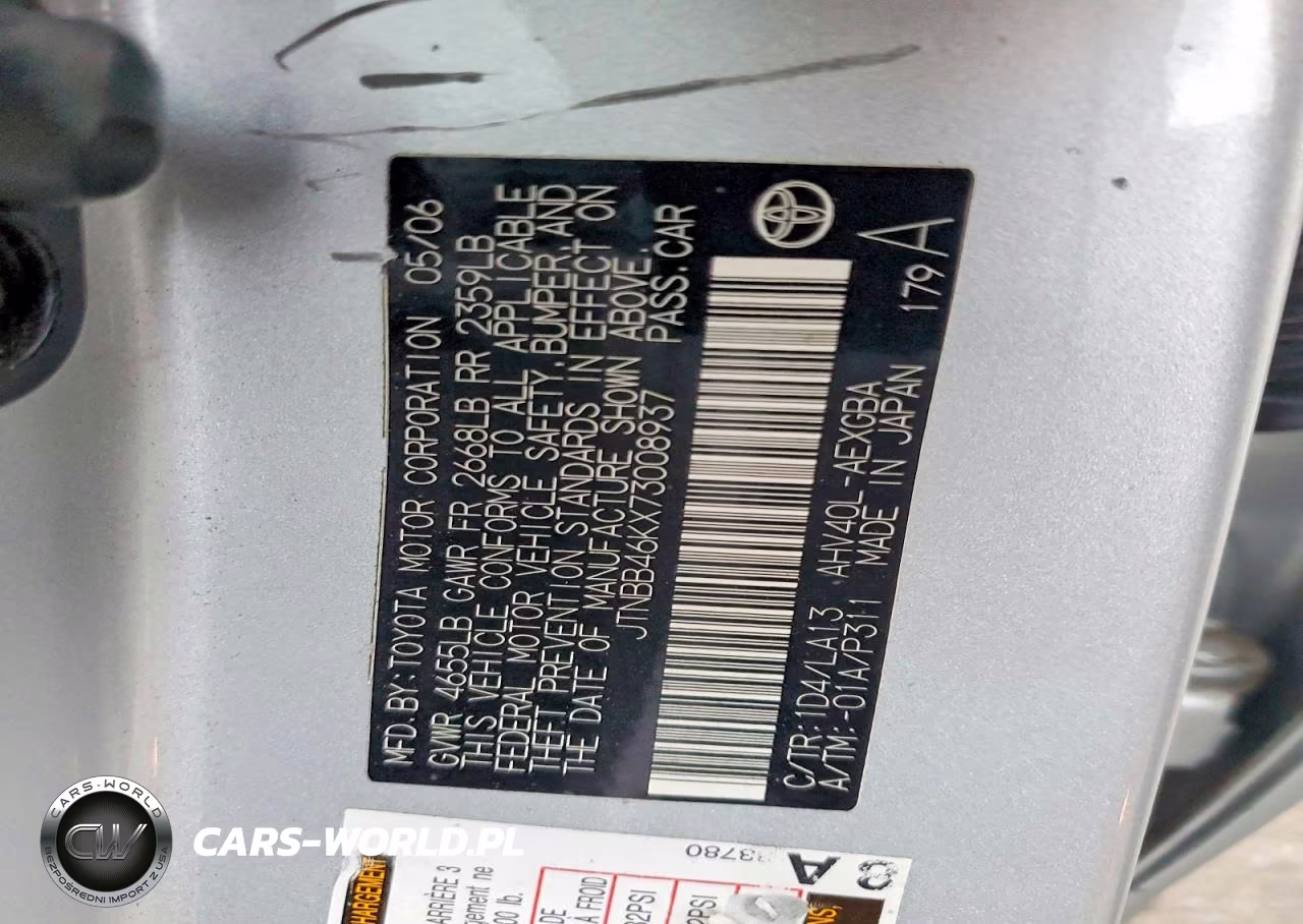 2007 Toyota Camry Hybrid VIN:JTNBB46KX73008937 - 12