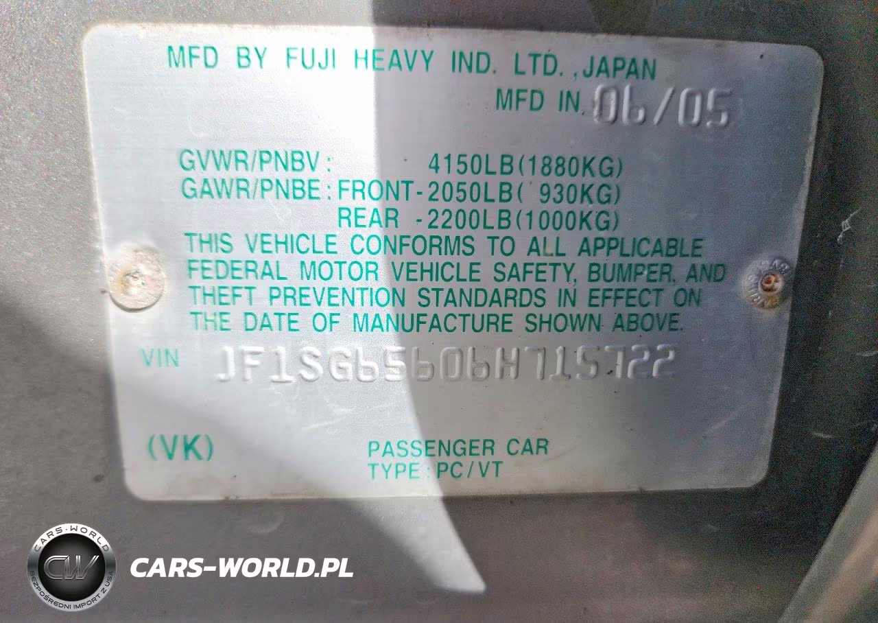 2006 Subaru Forester 2.5X Premium VIN:JF1SG65606H715722 - 13