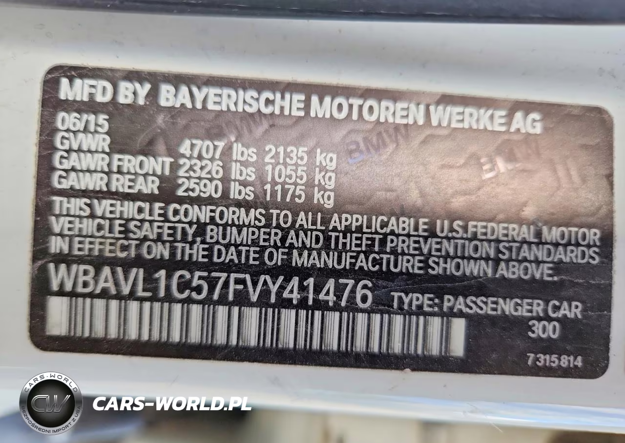2015 BMW X1 xDrive28I VIN:WBAVL1C57FVY41476 - 13