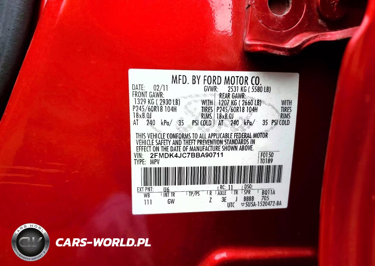 2011 Ford Edge Sel VIN:2FMDK4JC7BBA90711 - 13