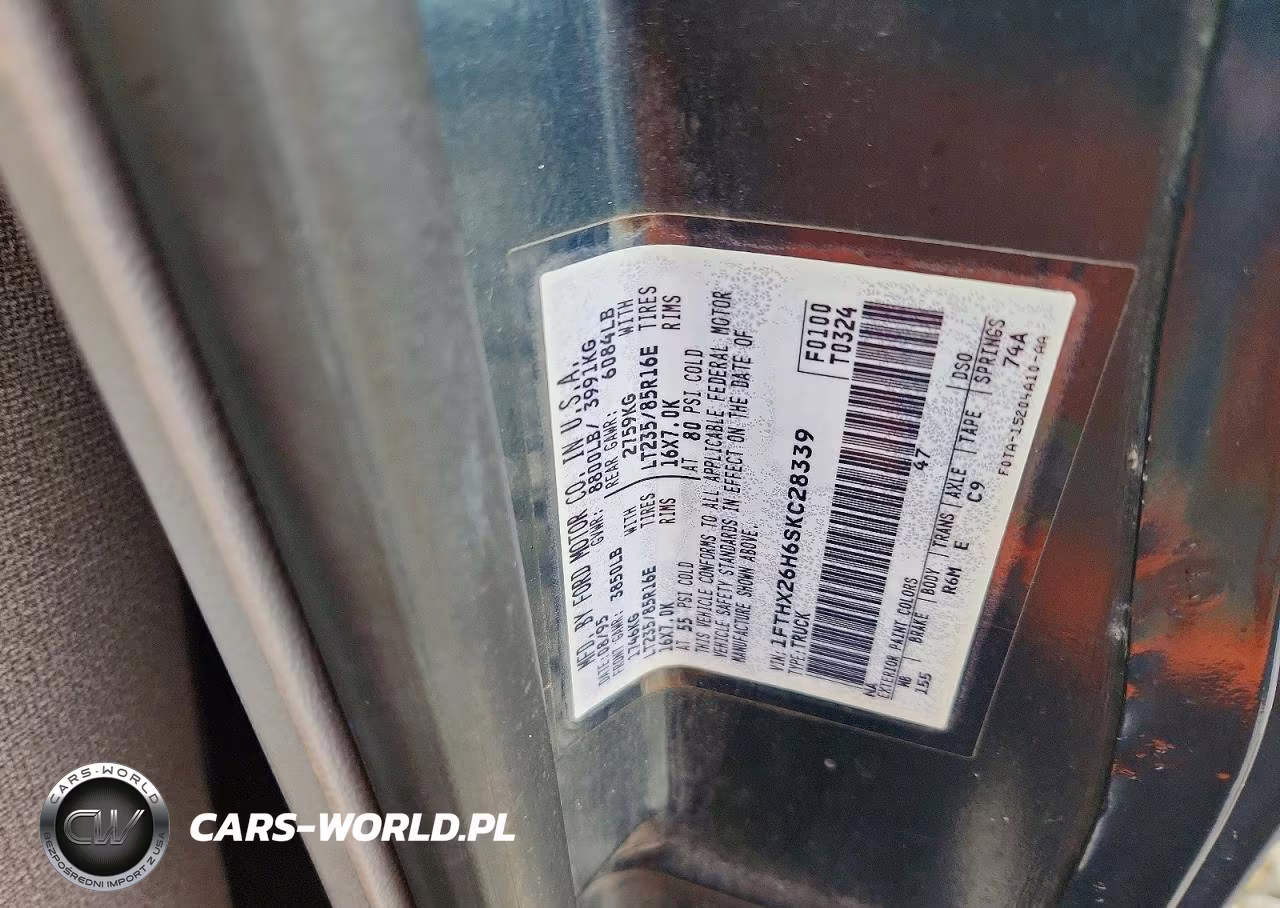 1995 Ford F250 VIN:1FTHX26H6SKC28339 - 12
