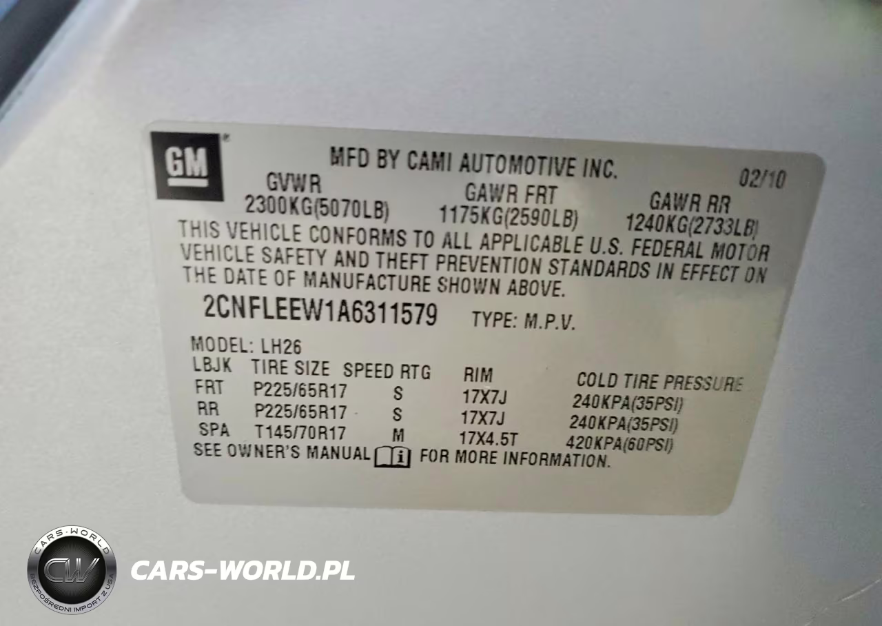 2010 Chevrolet Equinox Lt VIN:2CNFLEEW1A6311579 - 13