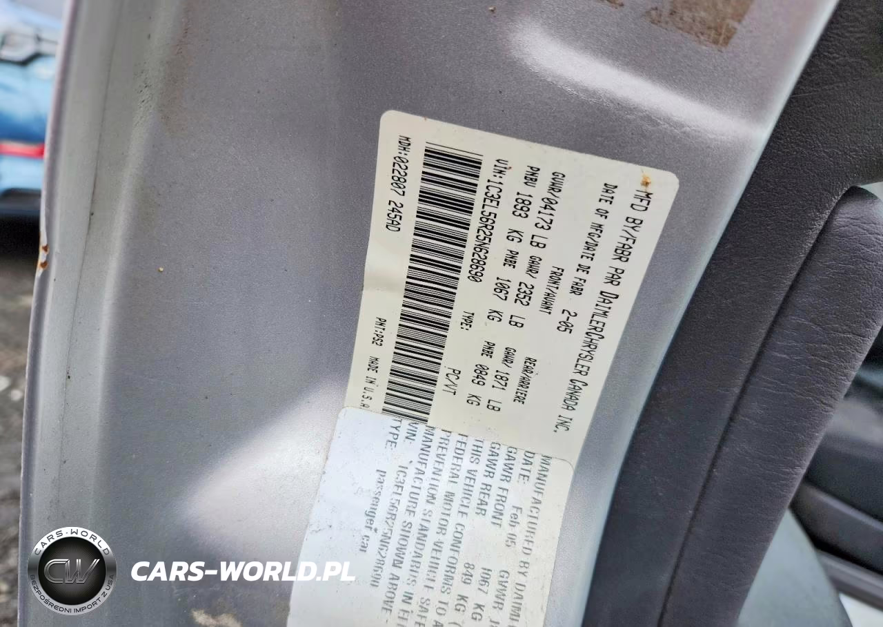 2005 Chrysler Sebring Touring VIN:1C3EL56R25N628690 - 12