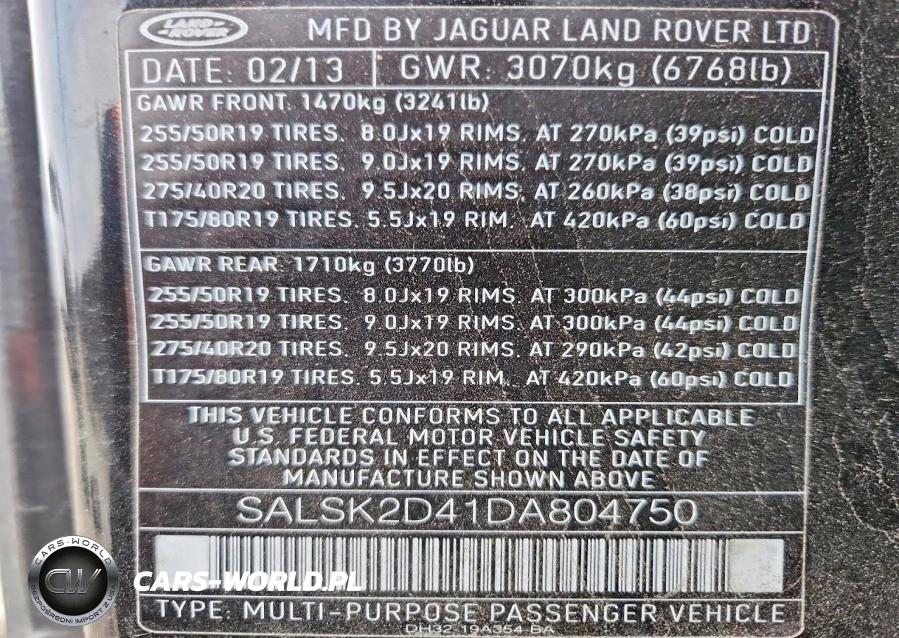 2013 Land Rover Range Rover Sport Hse Luxury VIN:SALSK2D41DA804750 - 14