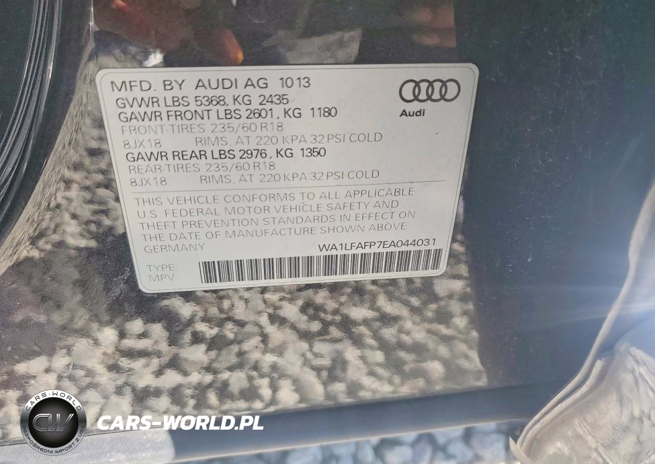 2014 Audi Q5 Premium Plus VIN:WA1LFAFP7EA044031 - 14