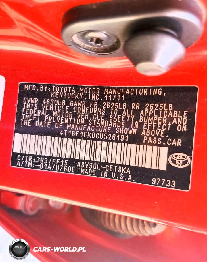 2012 Toyota Camry Se VIN:4T1BF1FK0CU526191 - 13
