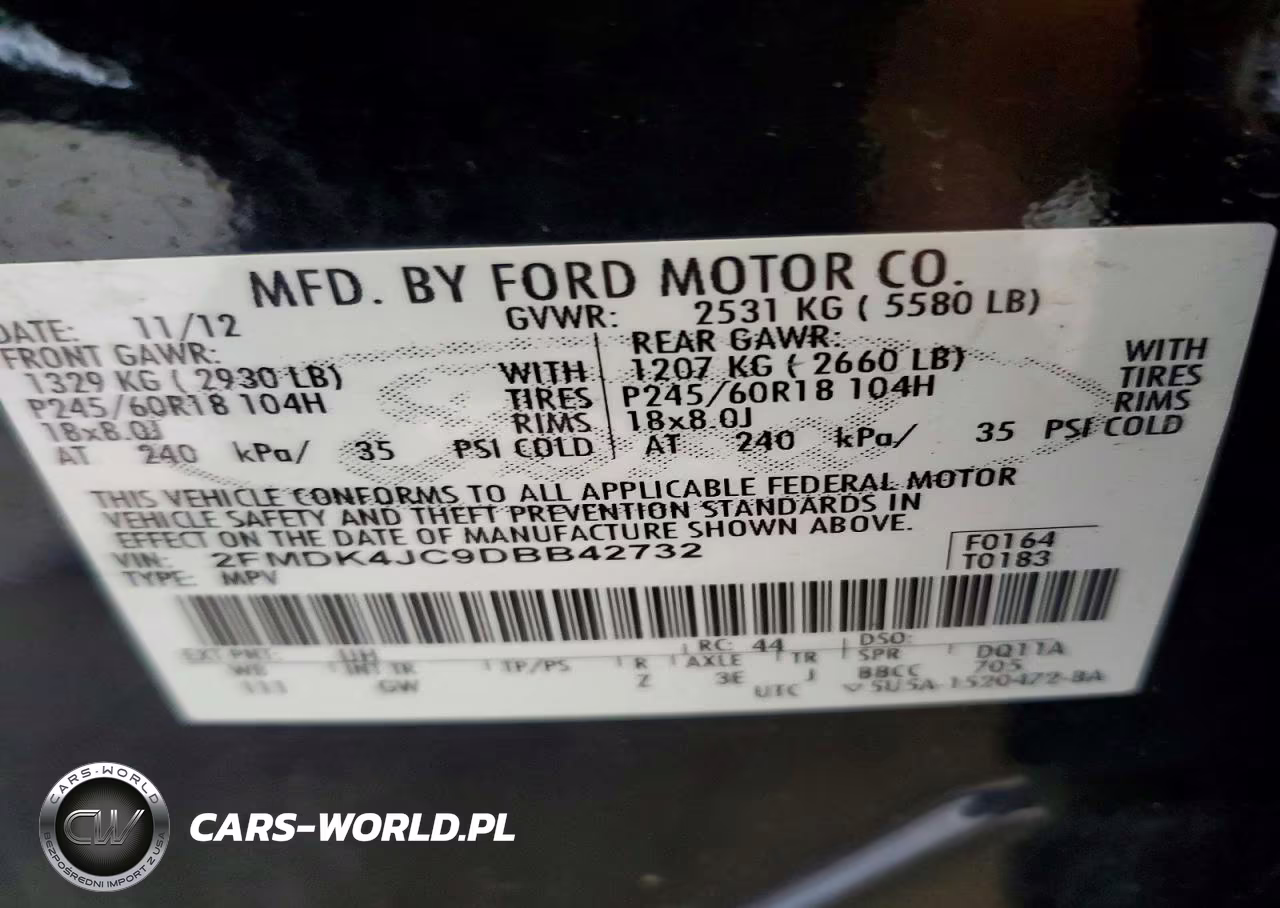 2013 Ford Edge Sel VIN:2FMDK4JC9DBB42732 - 13