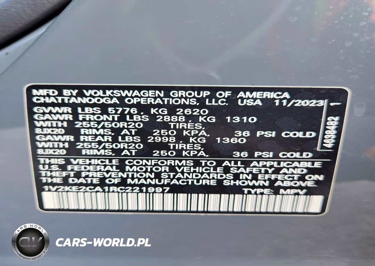 2024 Volkswagen Atlas Cross Sport Se VIN:1V2KE2CA1RC221997 - 14