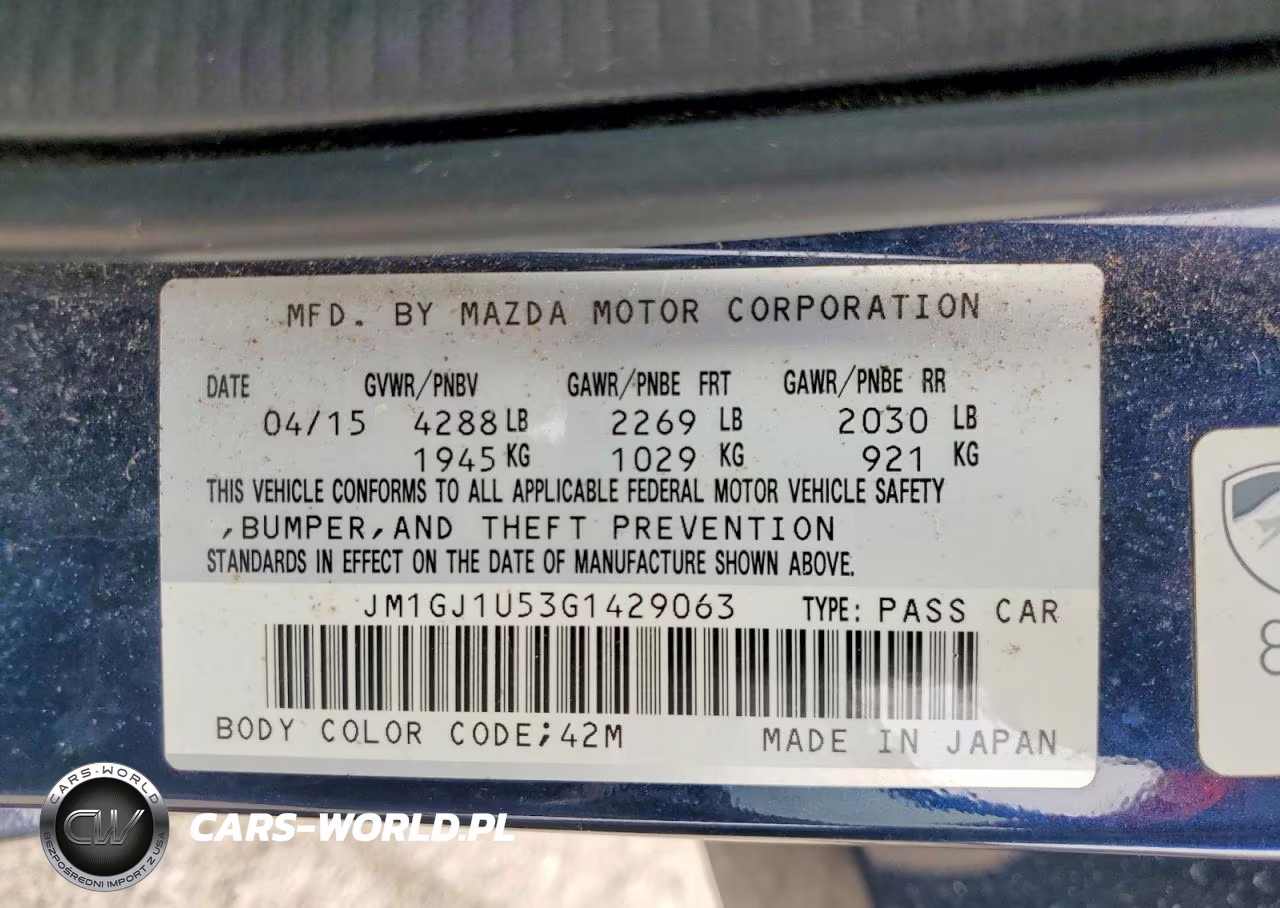 2016 Mazda 6 Sport VIN:JM1GJ1U53G1429063 - 12