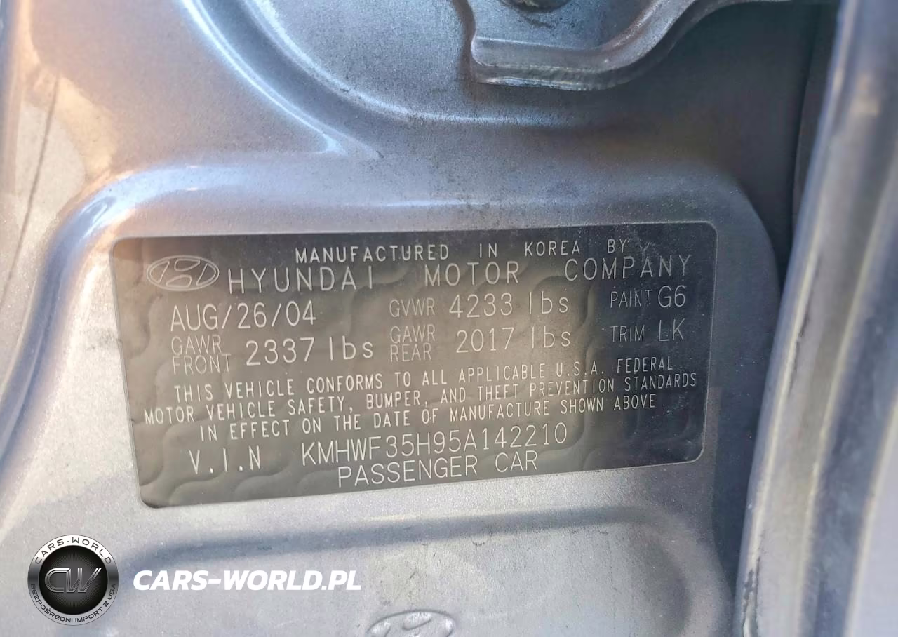 2005 Hyundai Sonata Gls VIN:KMHWF35H95A142210 - 12
