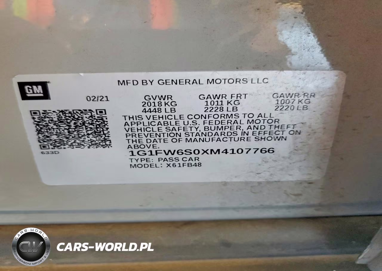 2021 Chevrolet Bolt Ev Lt VIN:1G1FW6S0XM4107766 - 12
