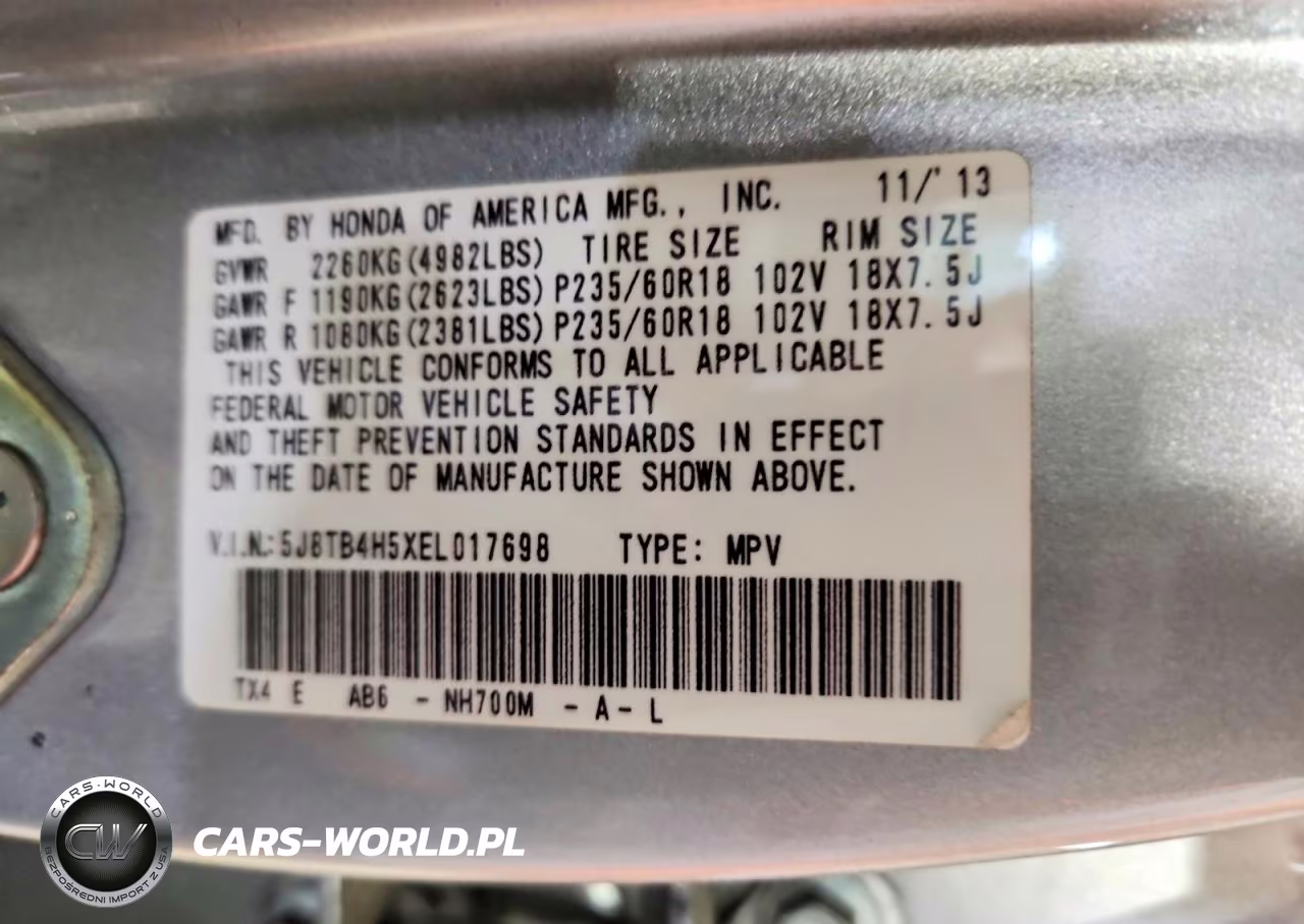 2014 Acura Rdx Technology VIN:5J8TB4H5XEL017698 - 14