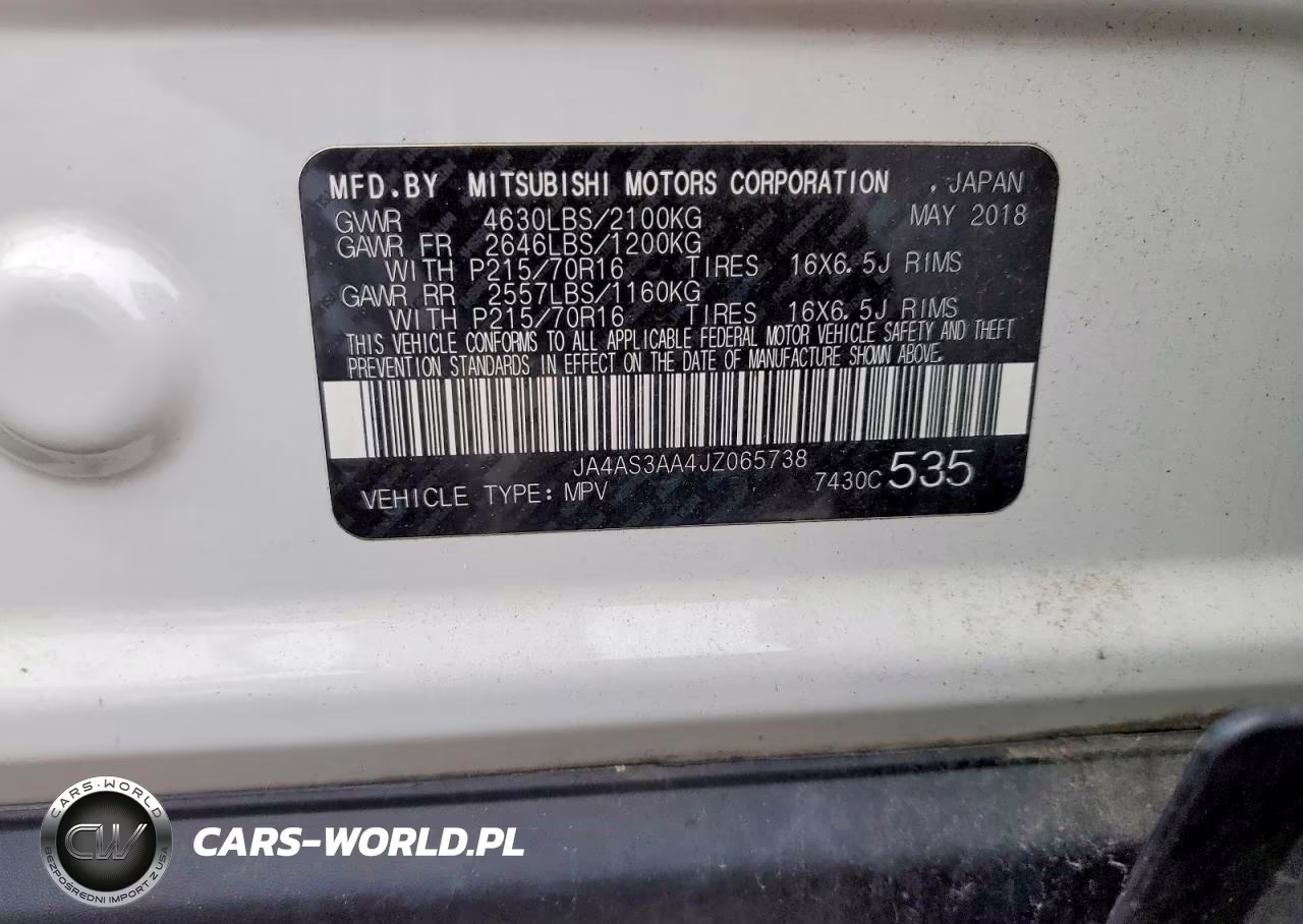 2018 Mitsubishi Eclipse Cross Es VIN:JA4AS3AA4JZ065738 - 13