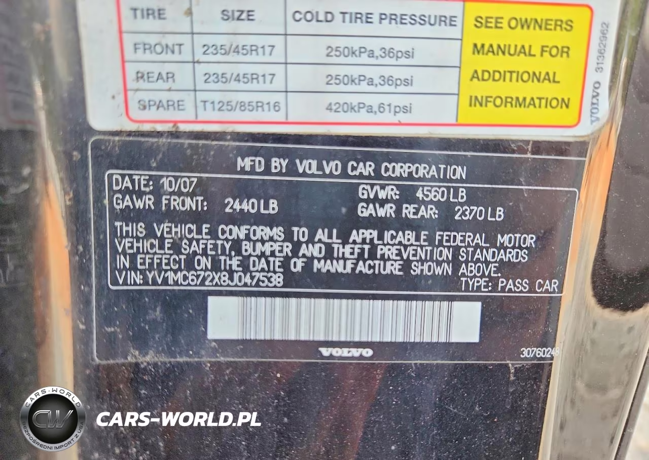 2008 Volvo C70 T5 VIN:YV1MC672X8J047538 - 12