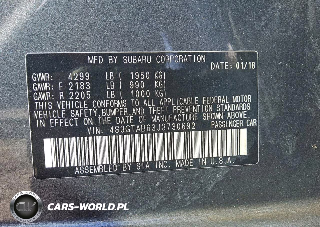 2018 Subaru Impreza Premium VIN:4S3GTAB63J3730692 - 13