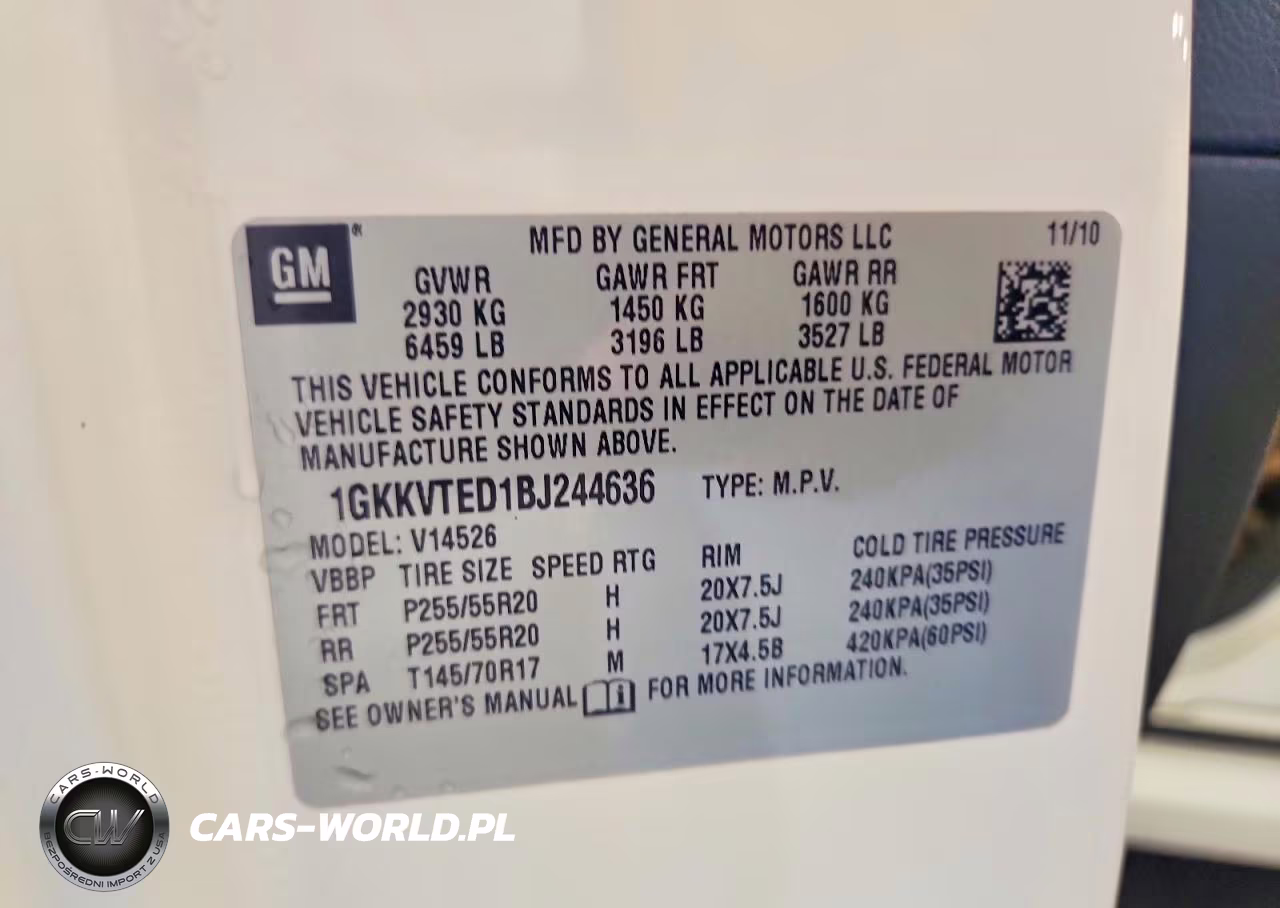 2011 GMC Acadia Denali VIN:1GKKVTED1BJ244636 - 12