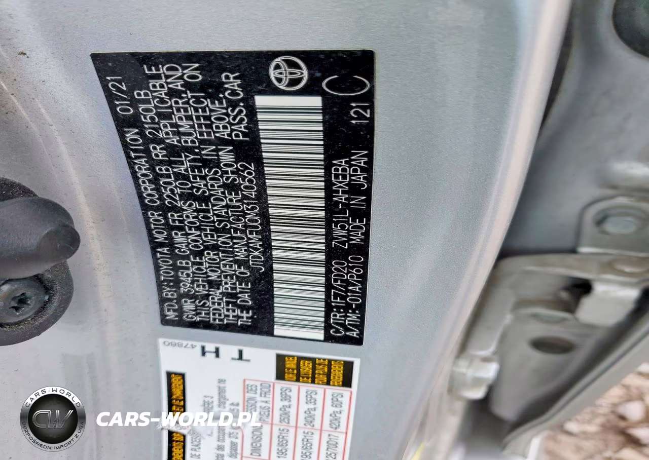 2021 Toyota Prius Le VIN:JTDKAMFU0M3140562 - 13