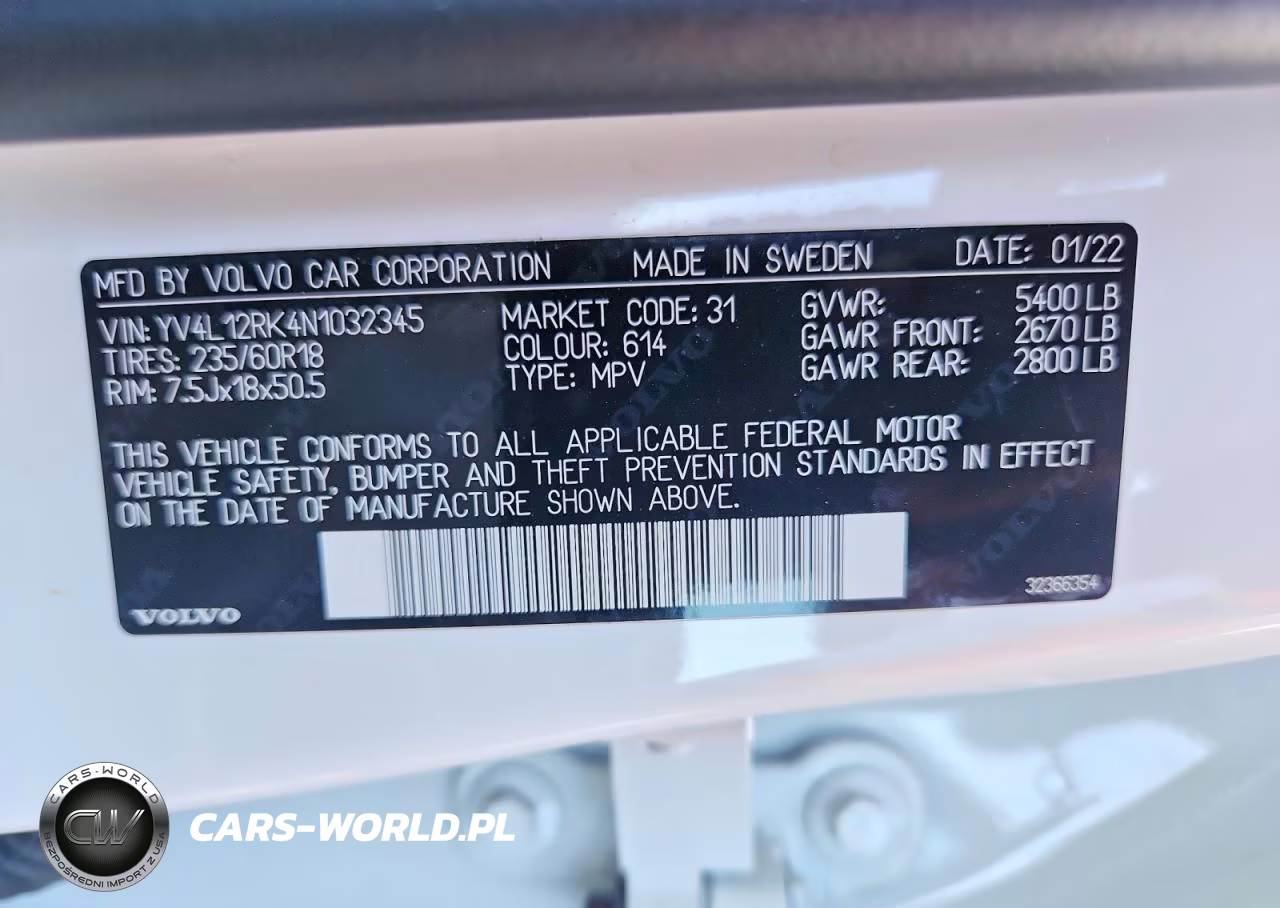 2022 Volvo Xc60 B5 Momentum VIN:YV4L12RK4N1032345 - 12