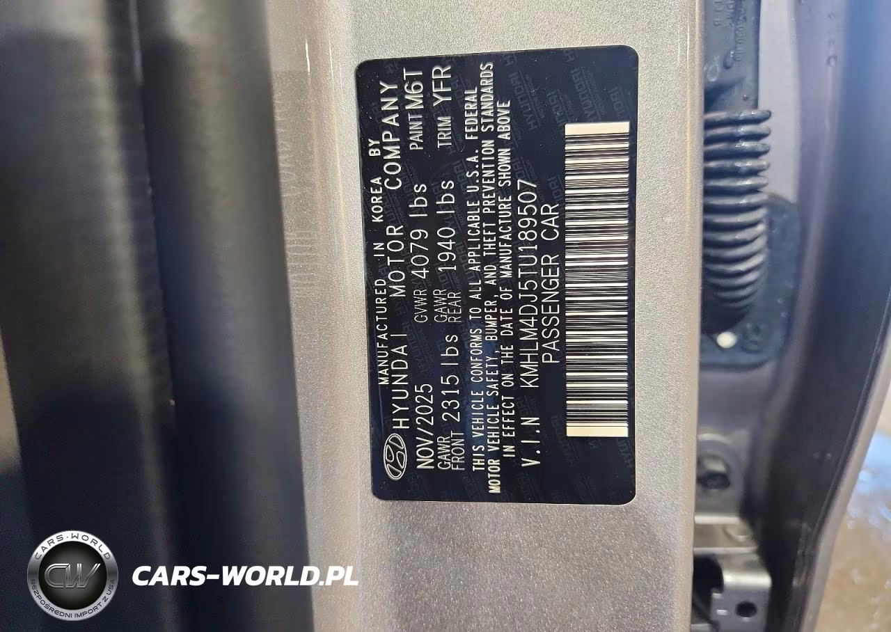 2026 Hyundai Elantra Hybrid Blue VIN:KMHLM4DJ5TU189507 - 13