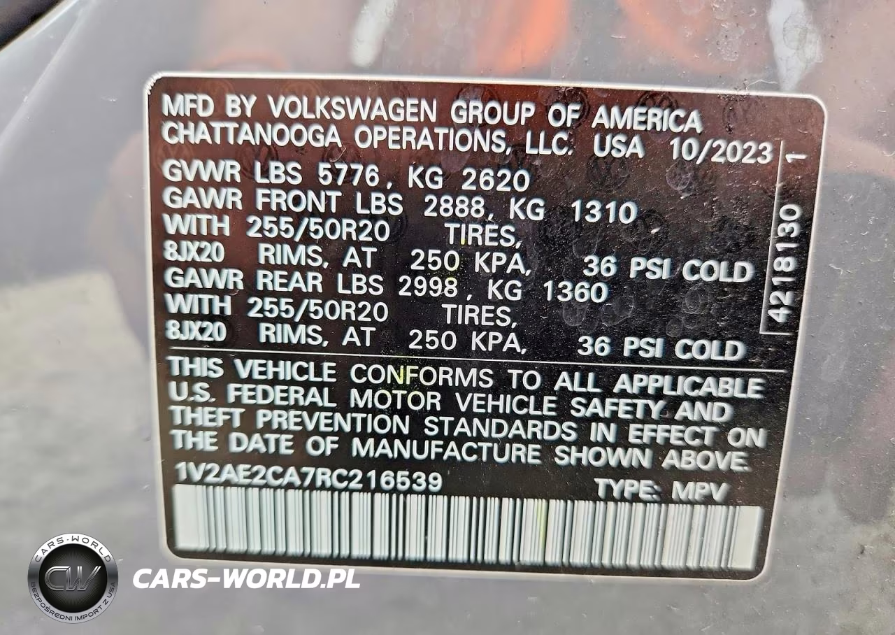 2024 Volkswagen Atlas Cross Sport Sel R-Line VIN:1V2AE2CA7RC216539 - 13