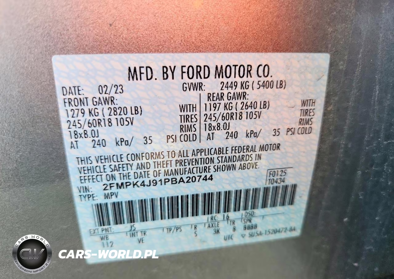 2023 Ford Edge Sel VIN:2FMPK4J91PBA20744 - 13