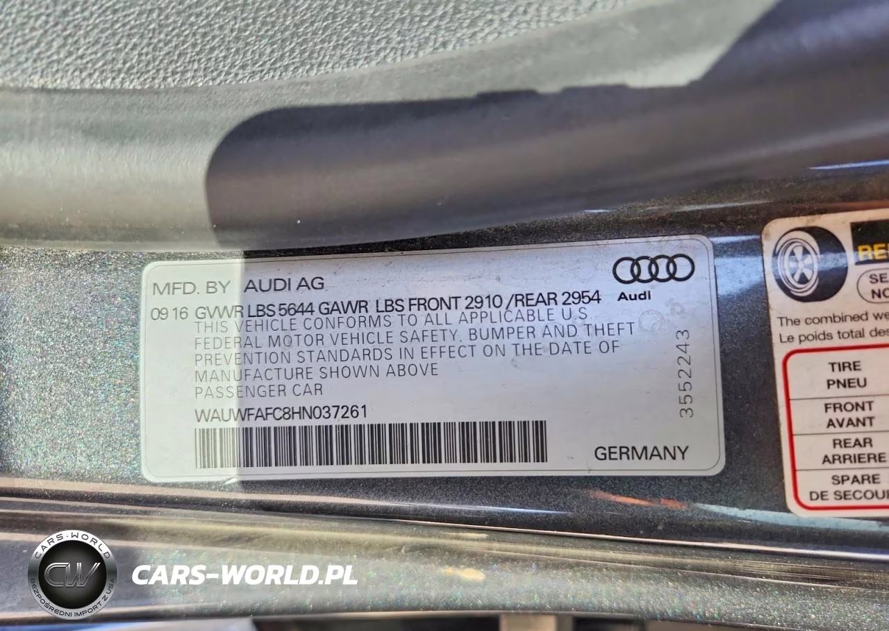 2017 Audi S7 Premium Plus VIN:WAUWFAFC8HN037261 - 12