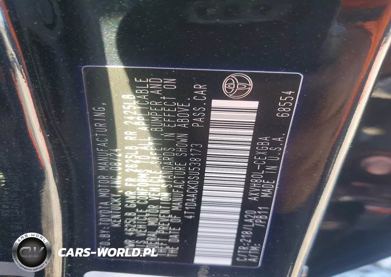 2025 Toyota Camry Xle VIN:4T1DAACK0SU538173 - 13