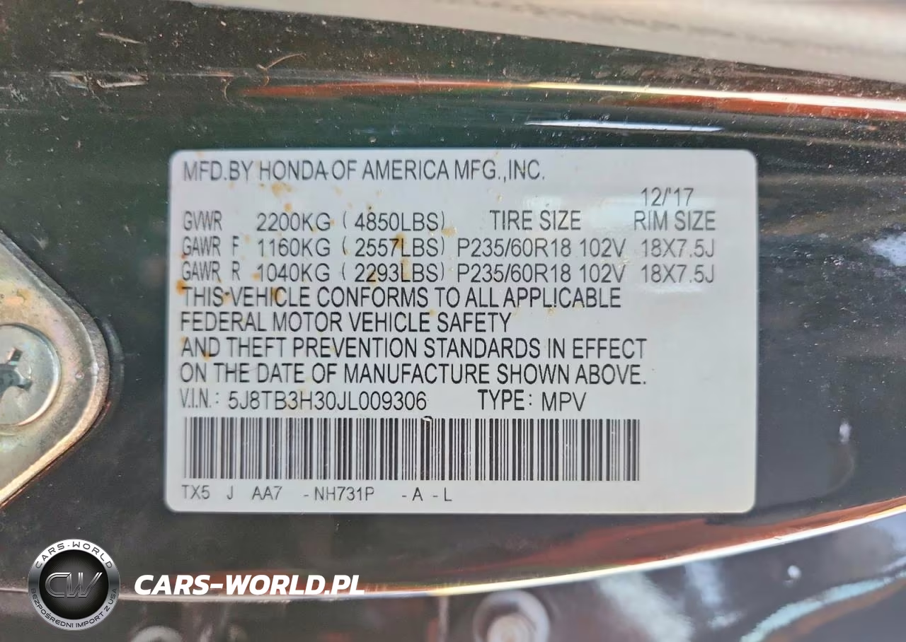2018 Acura Rdx VIN:5J8TB3H30JL009306 - 13