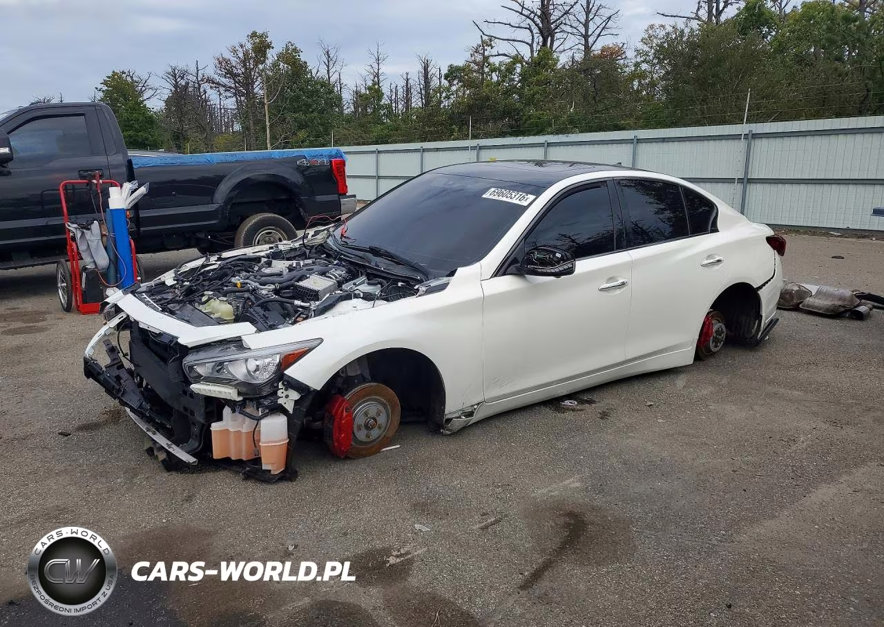 2021 Infiniti Q50 Red Sport 400 VIN:JN1FV7DR0MM880616 - 1