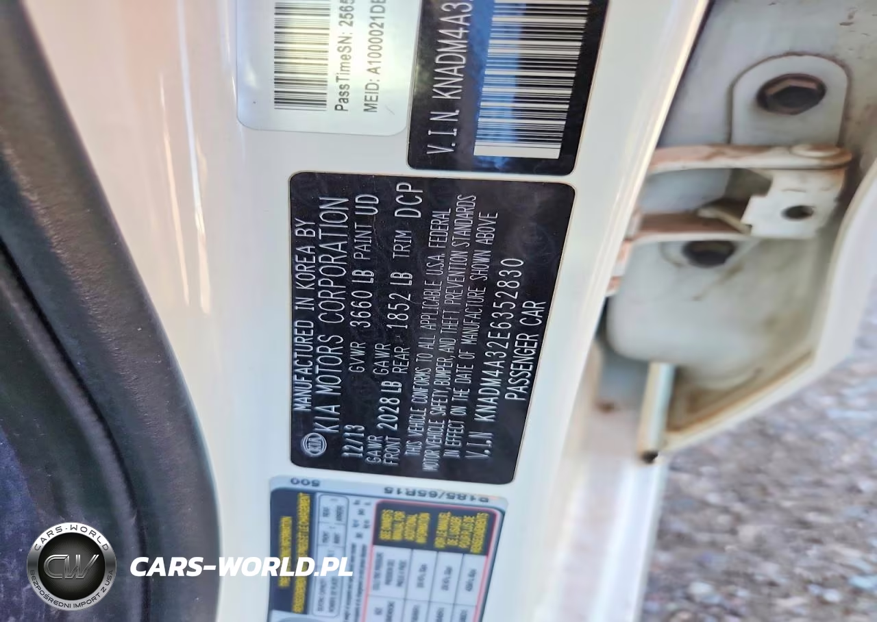 2014 Kia Rio Lx VIN:KNADM4A32E6352830 - 12