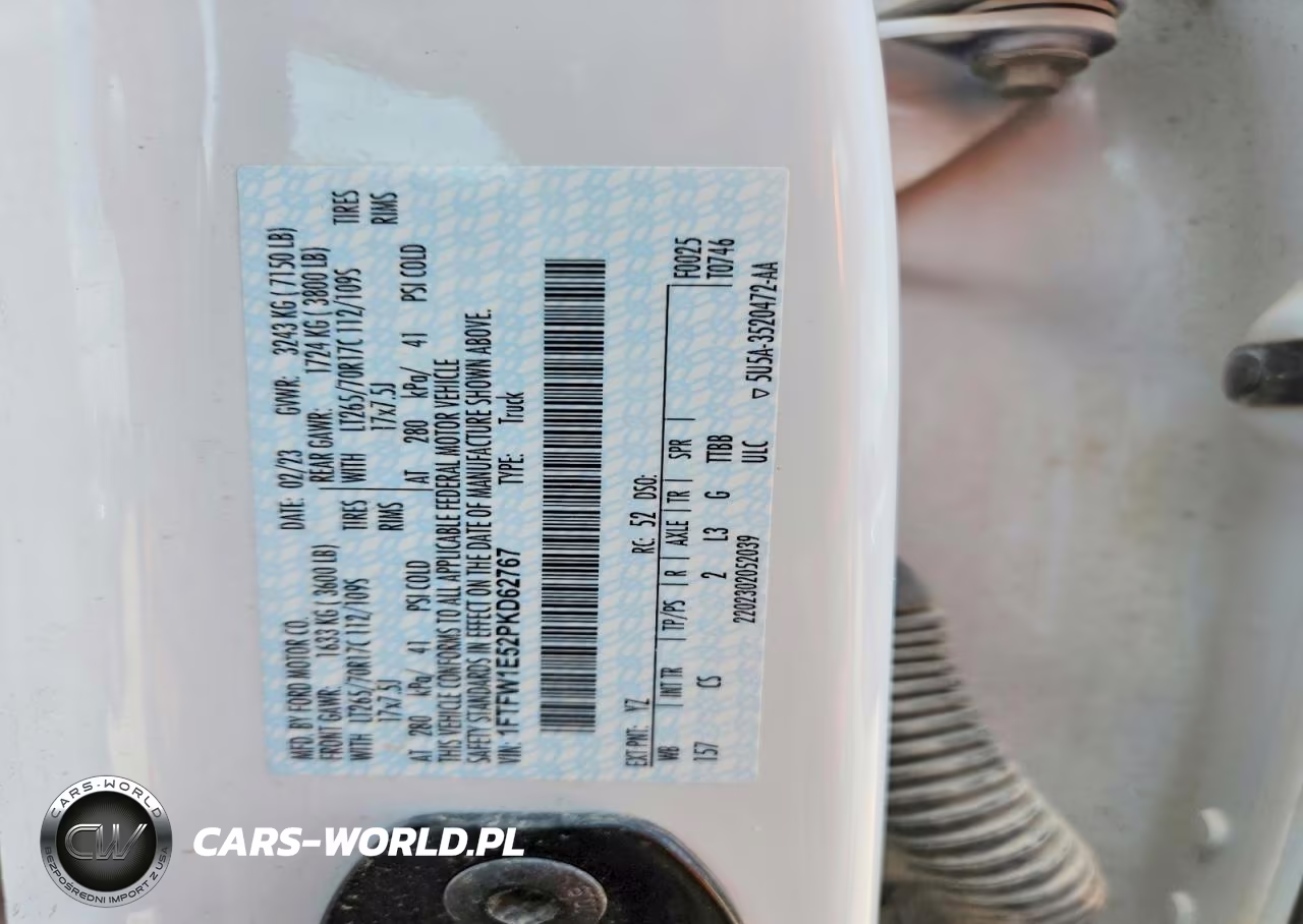 2023 Ford F150 Supercrew VIN:1FTFW1E52PKD62767 - 12