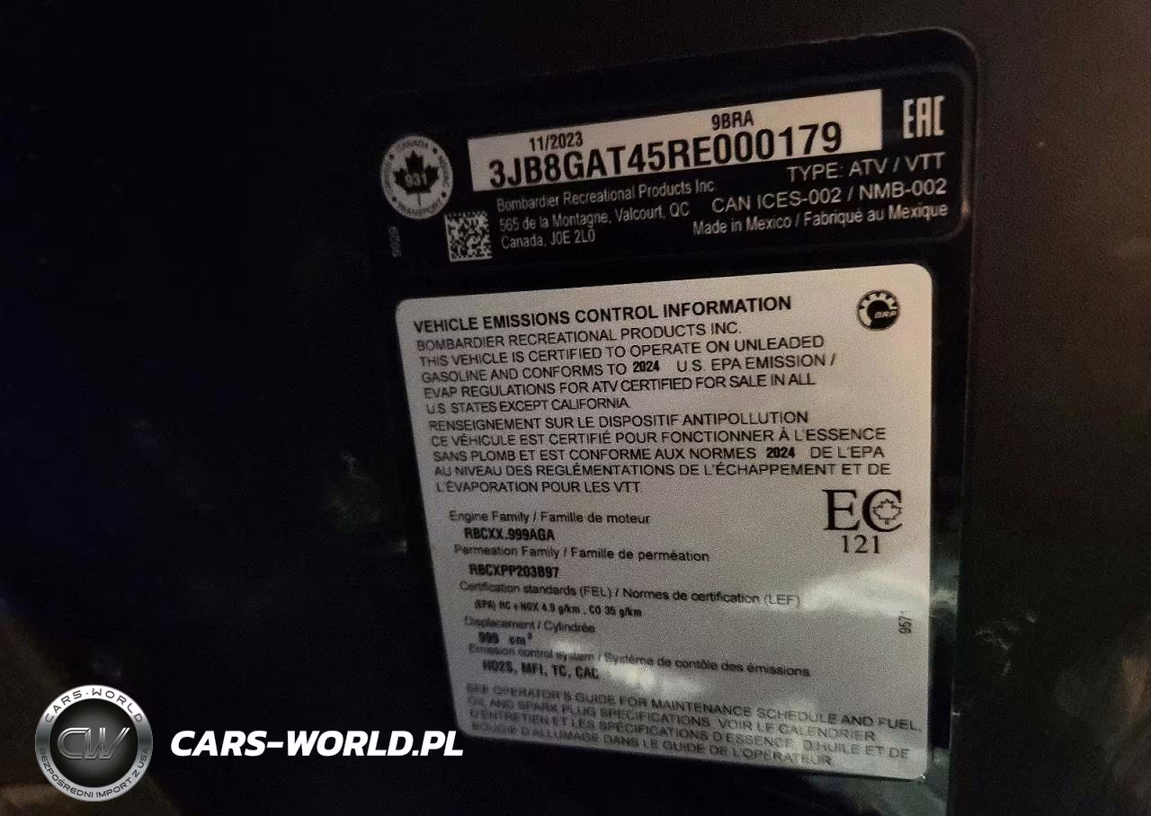 2024 Can-Am Maverick R Utility Vehicle VIN:3JB8GAT45RE000179 - 10