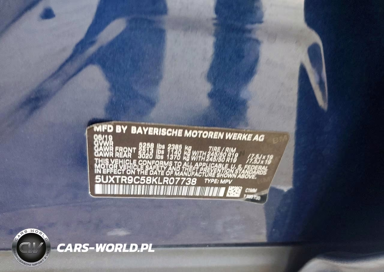 2019 BMW X3 xDrive30I VIN:5UXTR9C58KLR07738 - 12